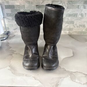 UGG Charcoal Shearling Boots